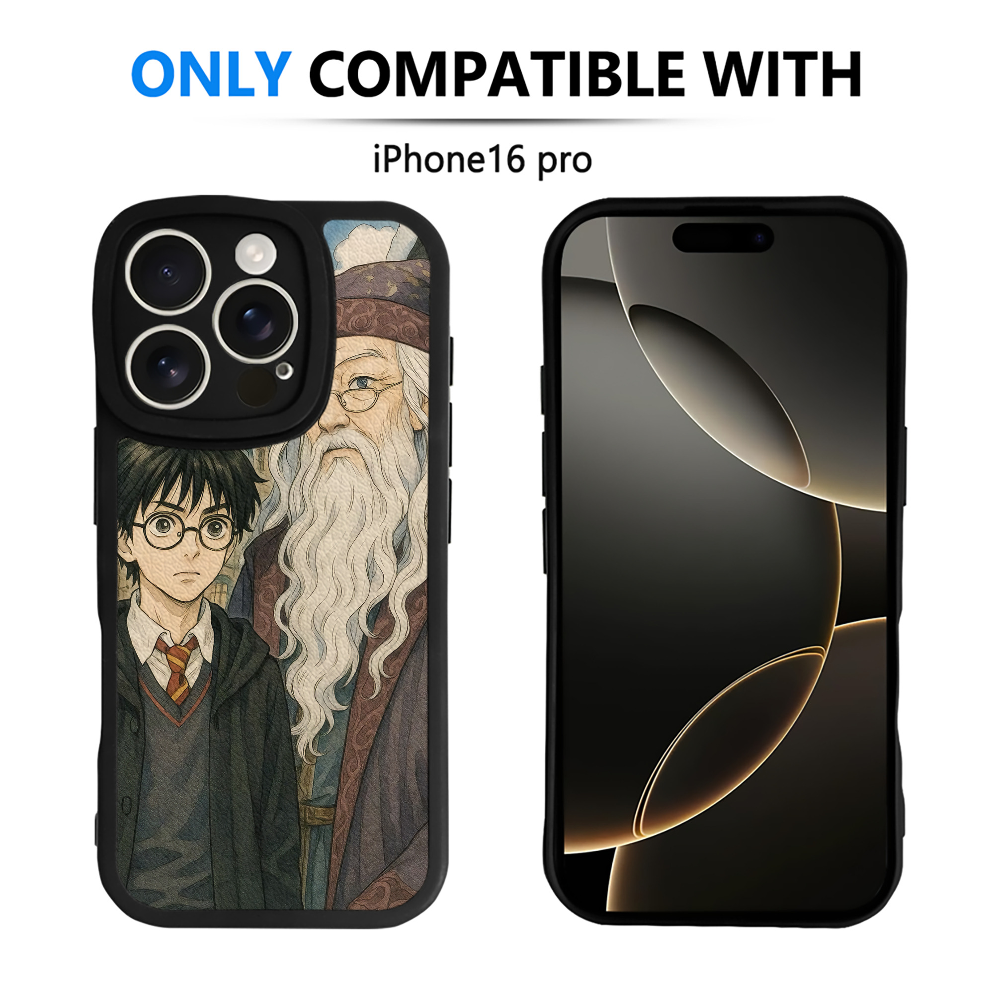 （画像用） Harry Potter ハリー・ポッターシリーズ 【iPhone 16シリーズ対応】シリコンスマホケース（レザー調） 材質：シリコン